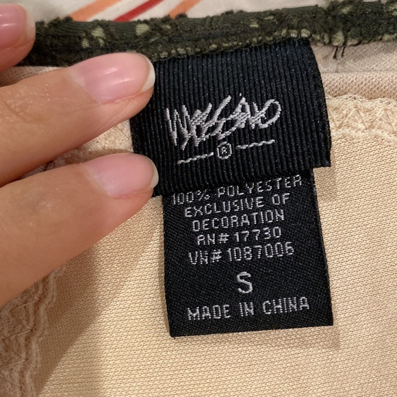 Green eyelet Bikini Top Bathing Small Mossimo - Picture 5 of 6